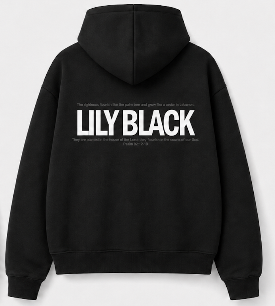 SUDL ZIP-UP HOODIE - LILY BLACK