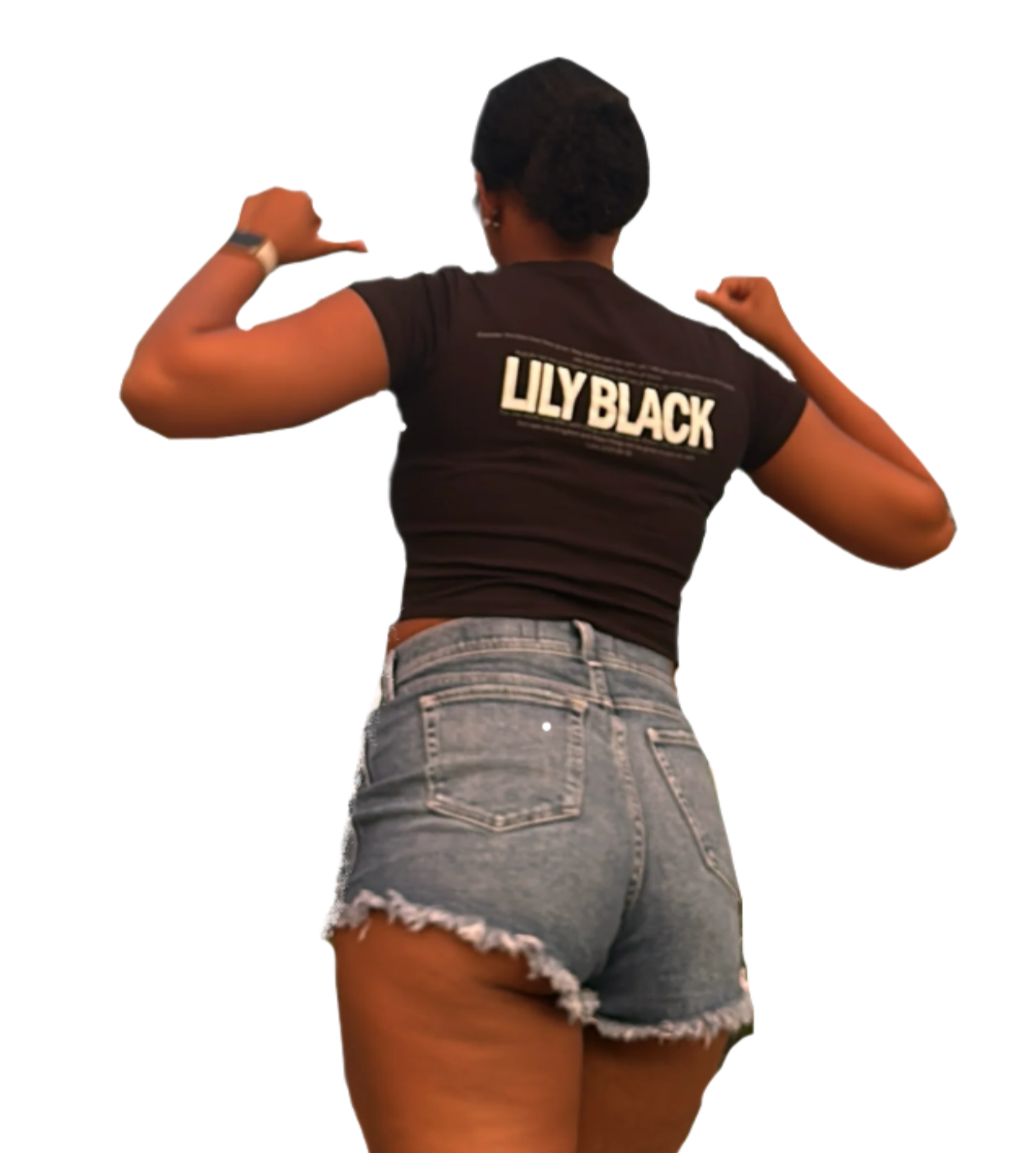 SUDL BABY TEE - LILY BLACK