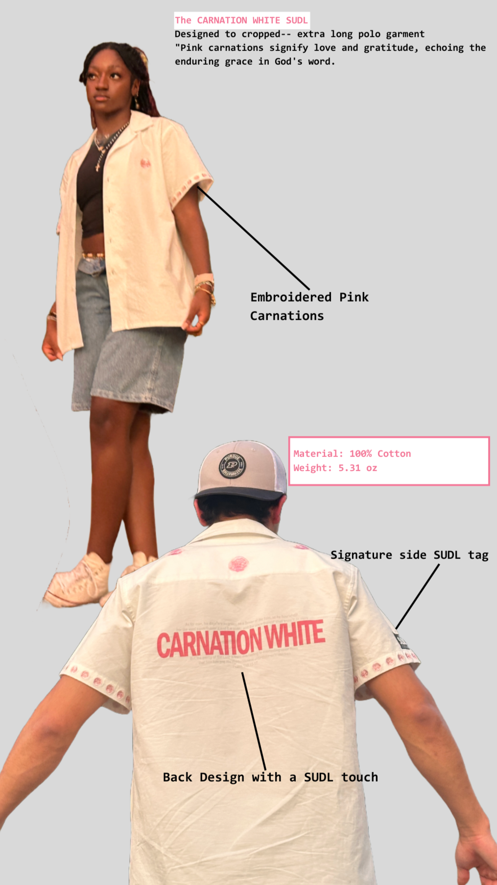 SUDL POLO - CARNATION WHITE
